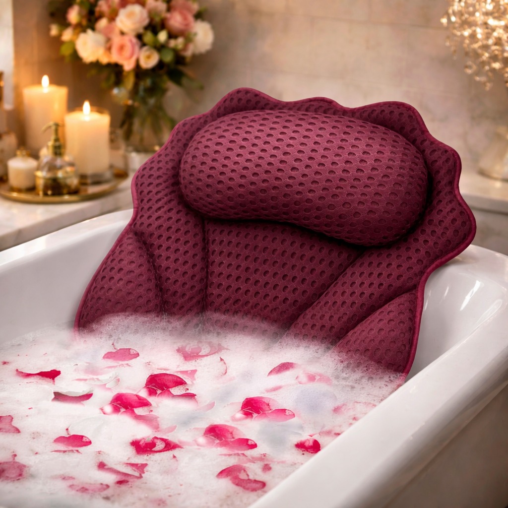 RUVINCE Ergonomic Luxury Bathtub Pillow