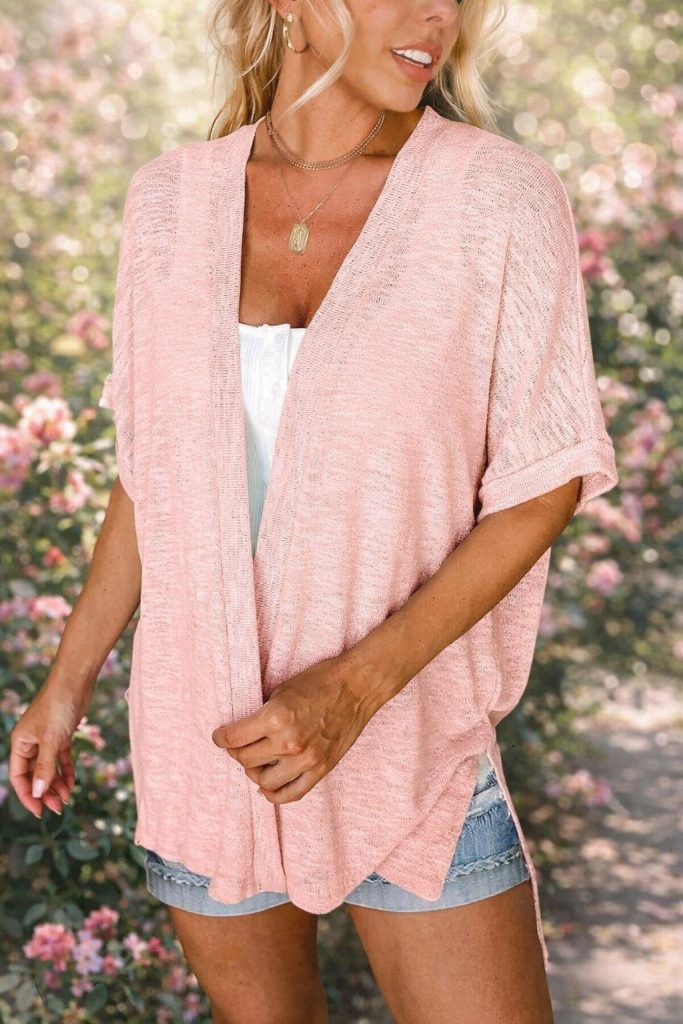 MEROKEETY light weight summer cardigan