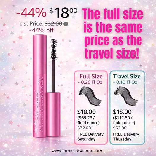 travel size mascara