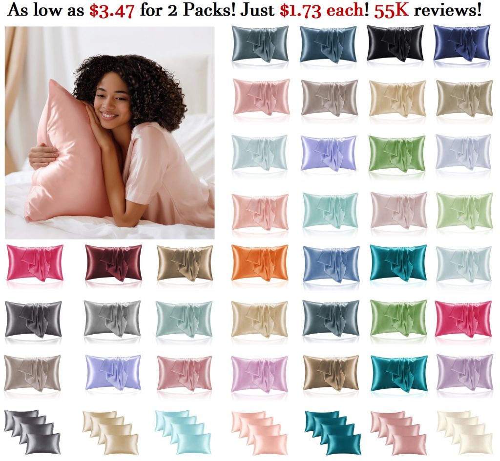 Bedelite satin pillowcases