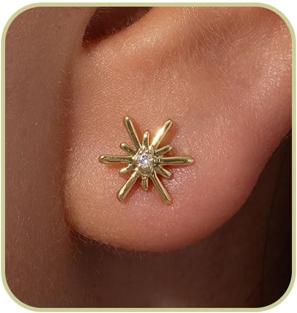Gold Stud Earrings