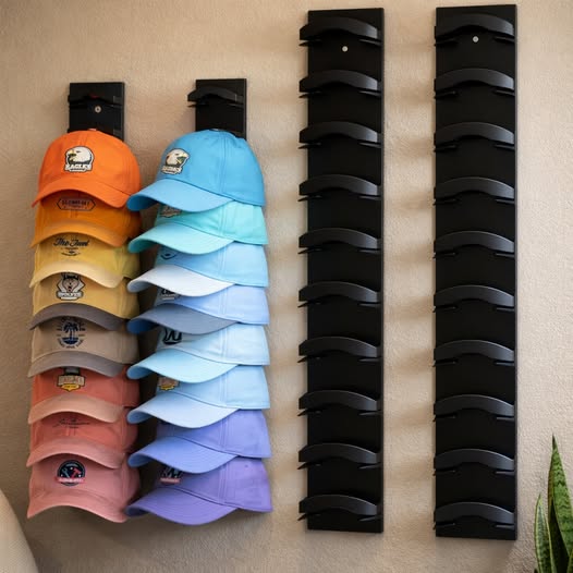 No drill hat organizer!