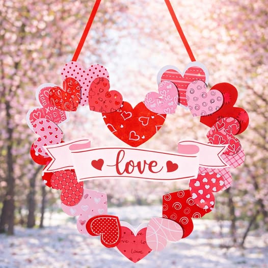 Valentine’s Day Wooden Door Sign
