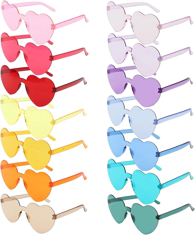 14 pack Heart Sunglasses