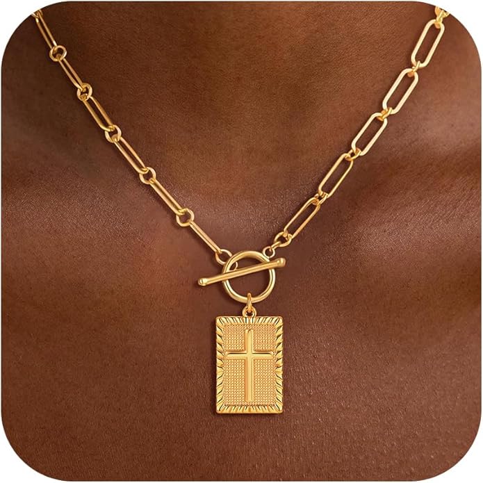 toggle cross necklaces