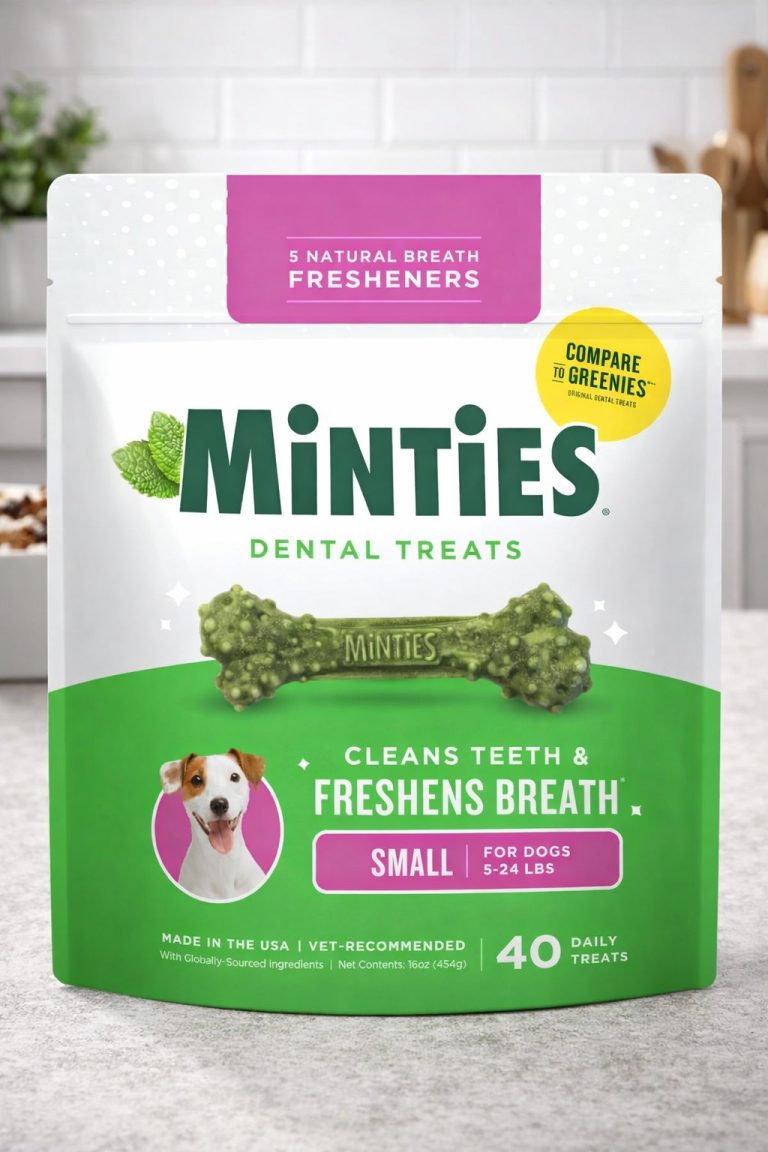 Minties are crafted with 5 natural breath fresheners