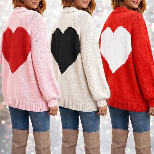 Valentine’s Day cardigan