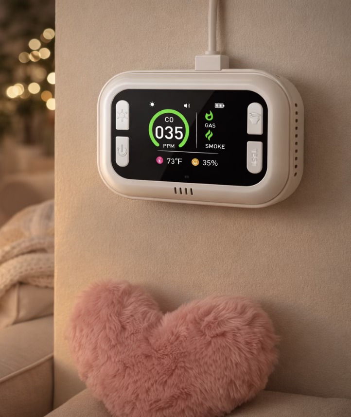 6 in 1 Carbon Monoxide Detector