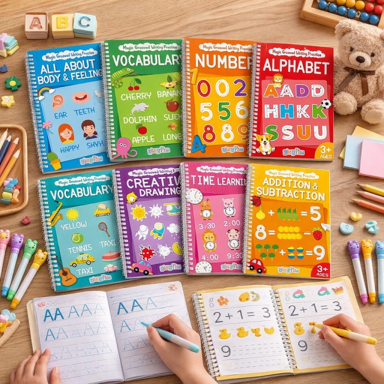 grooved writing practice books