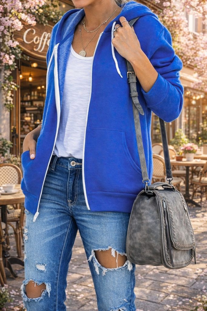 zip up hoodie