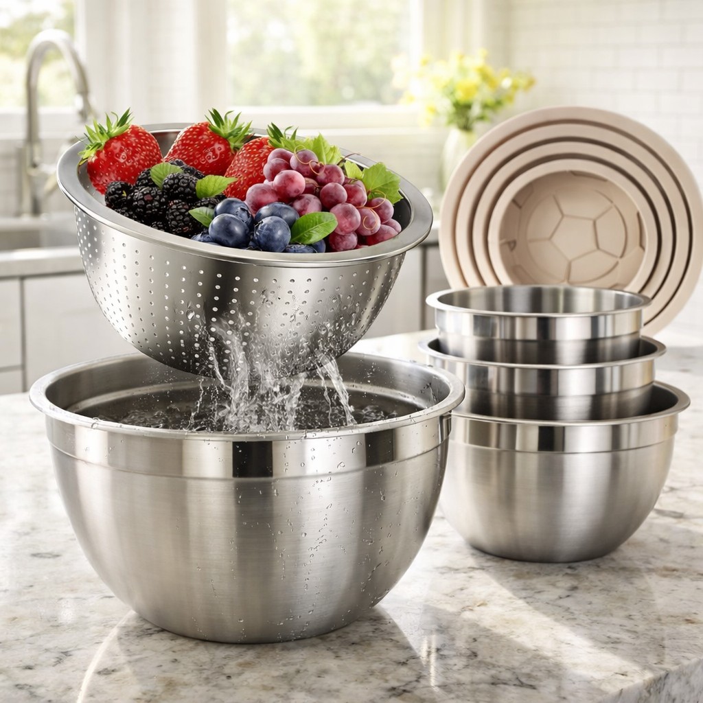 stainless steel mixing bowls