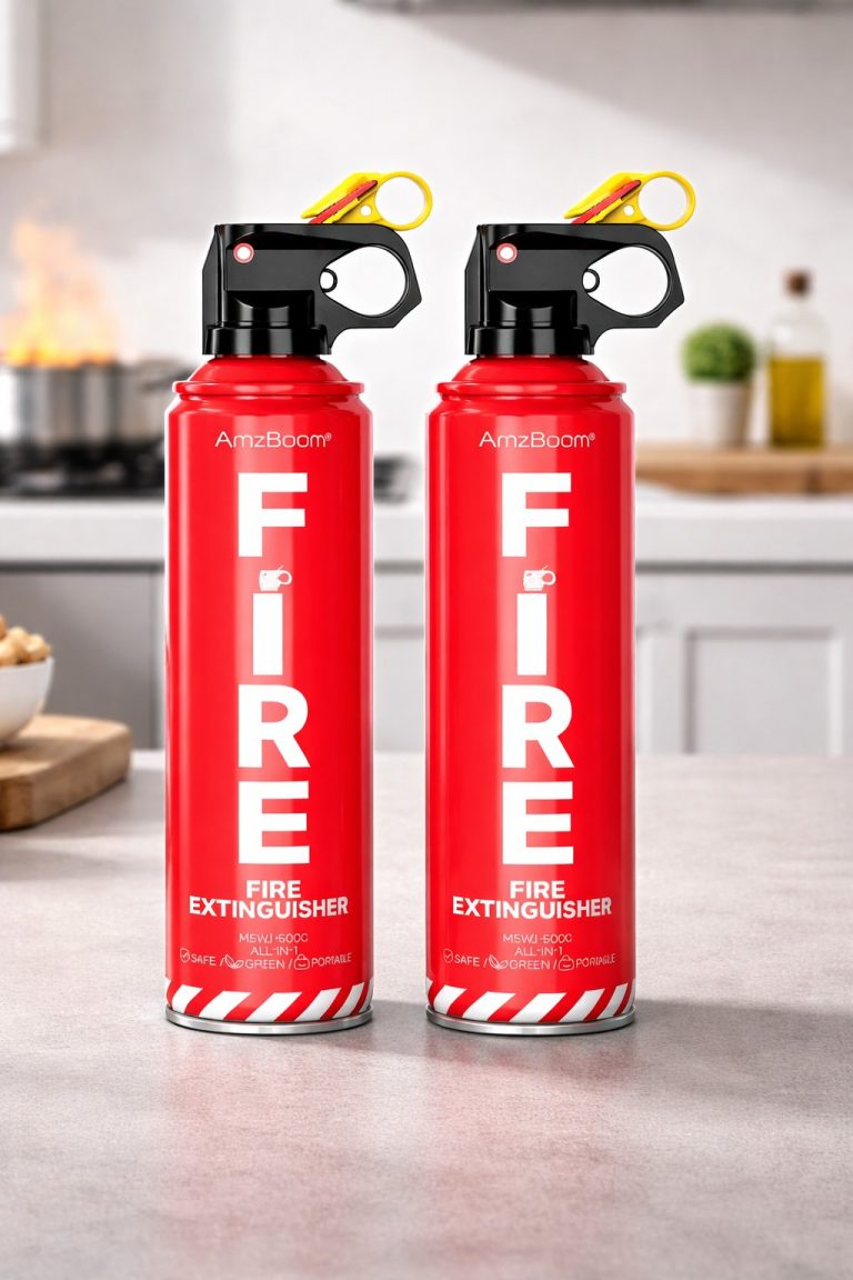 AmzBoom 2-Pack Fire Extinguisher Kit