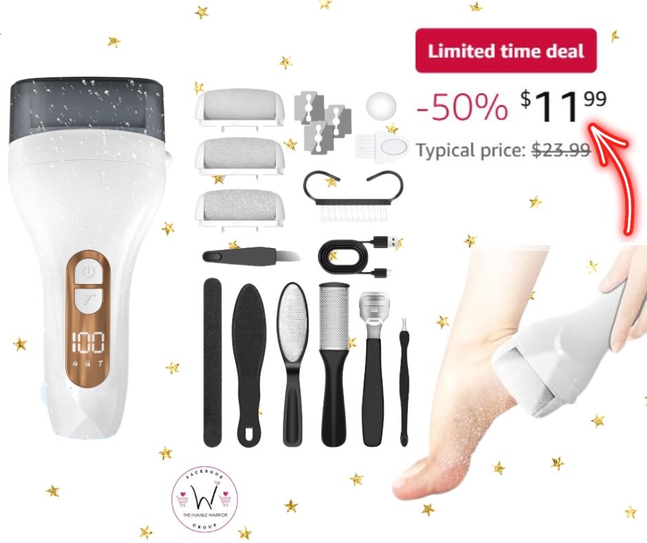 Electric Foot Callus Remover Set!