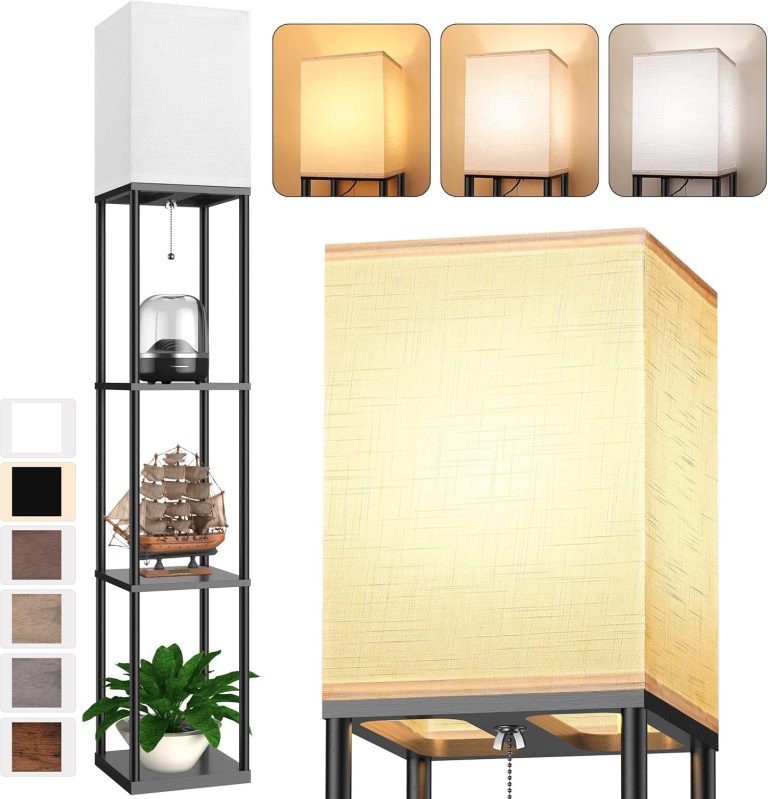 Floor Lamp With Shelving