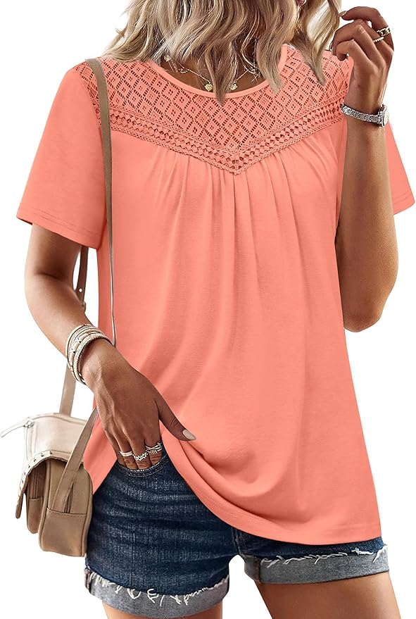 WIHOLL Lace Detail Top