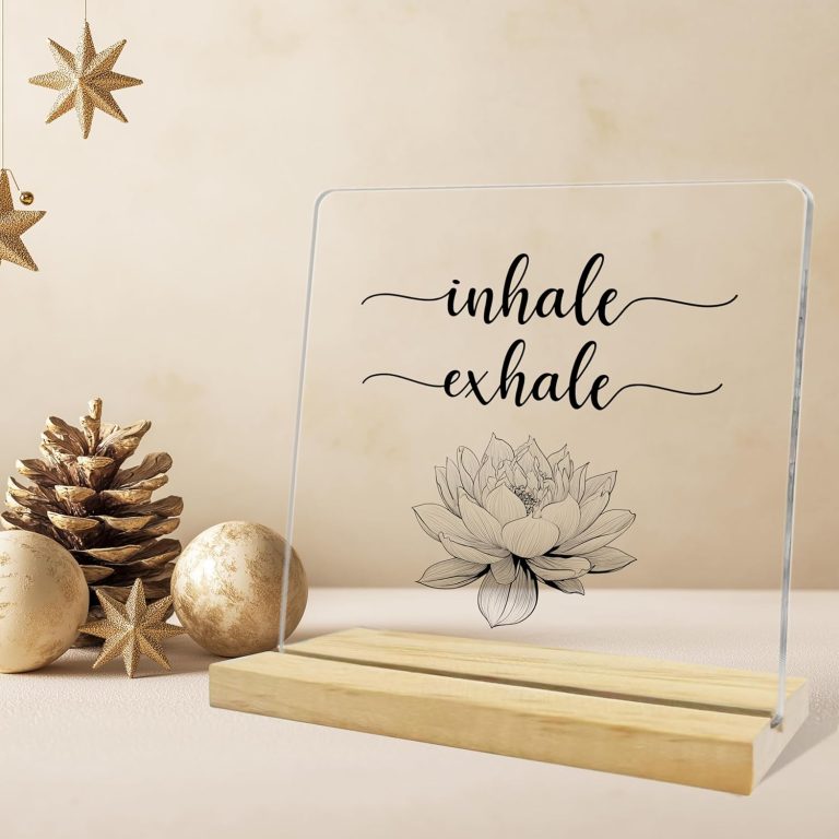 Inhale/Exhale Lotus Flower Decor