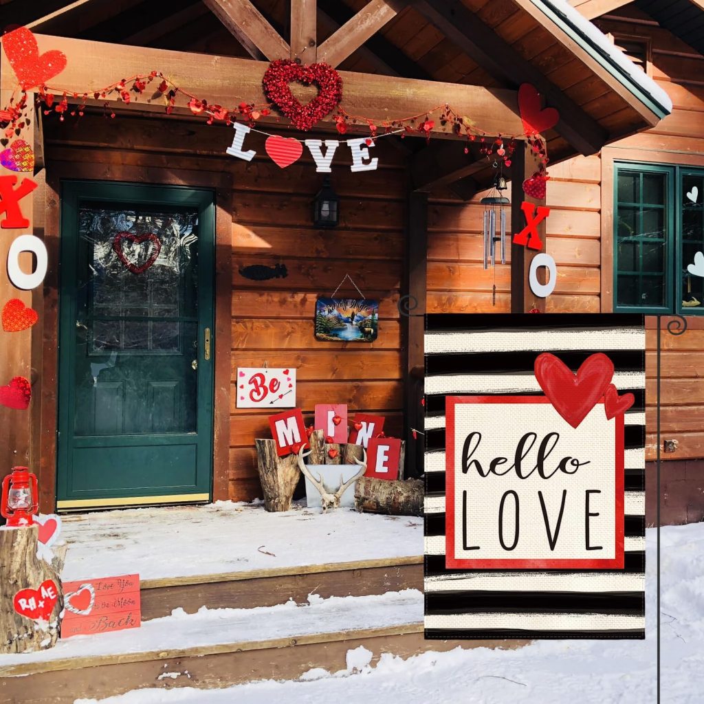 Valentines Garden Flag