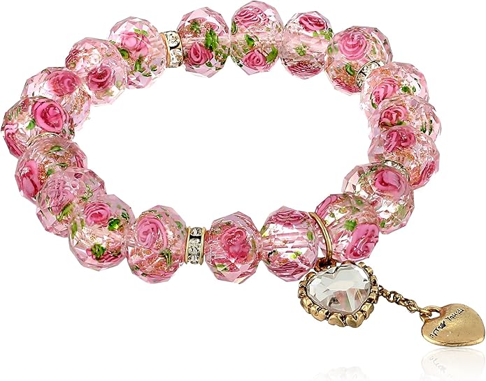 Betsey Johnson Women’s Heart Charm Bracelet
