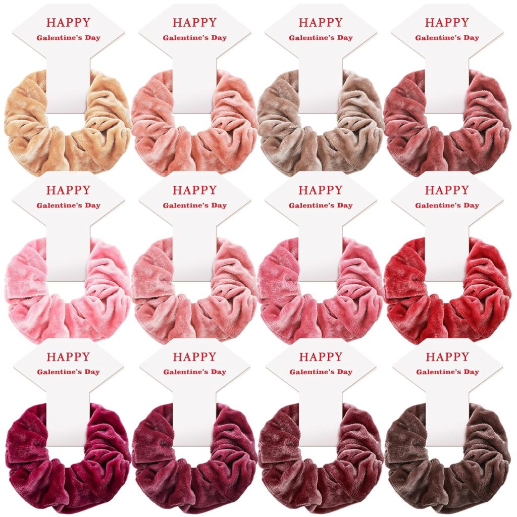 Galentine’s Day Velvet Scrunchies