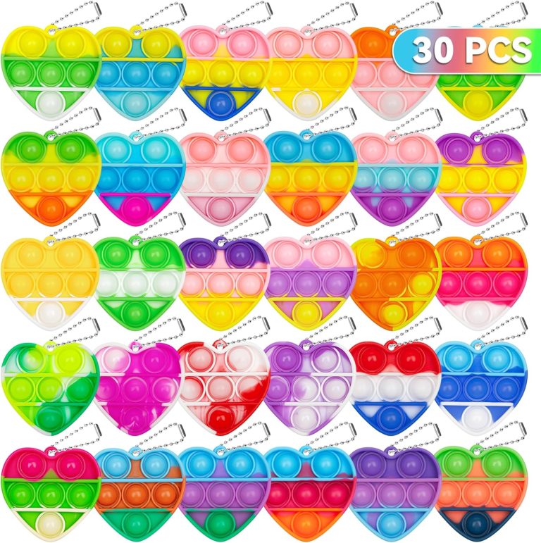 30 pack heart pop fidgets