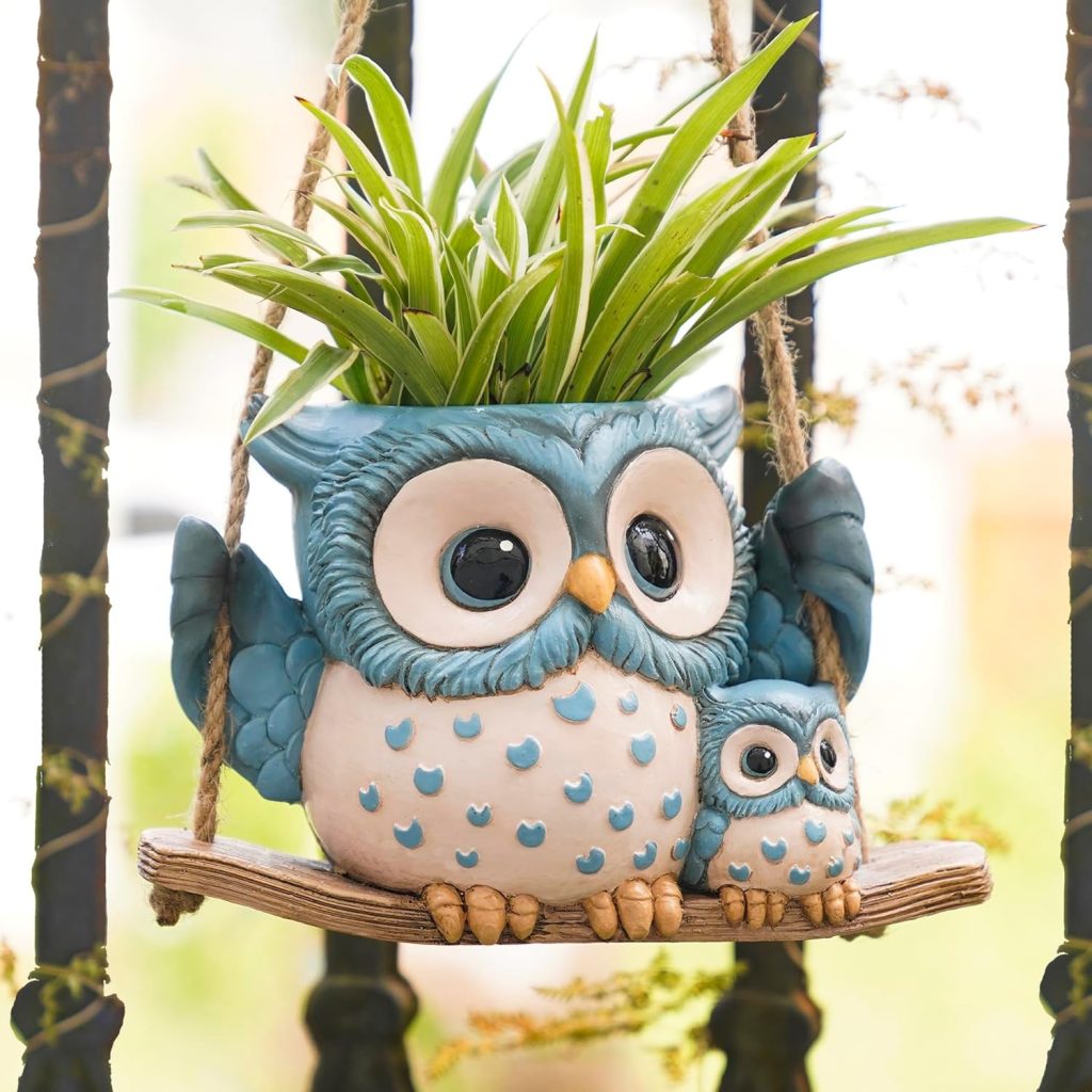 Hanging Owl Succulent Planter