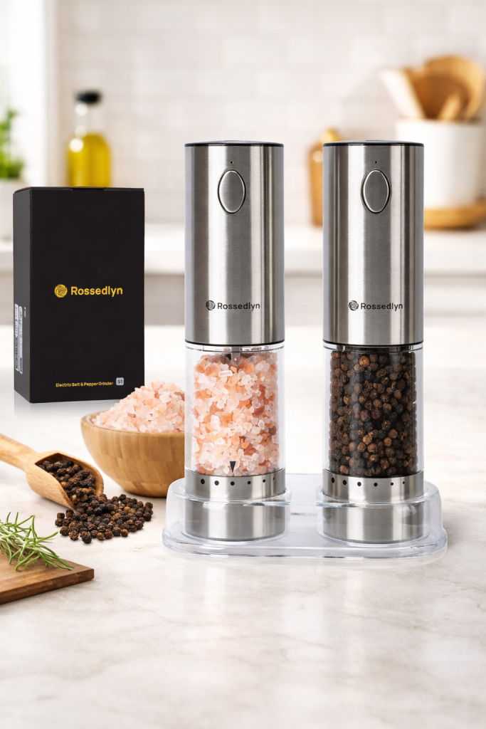Electric Salt & Pepper Grinder Set