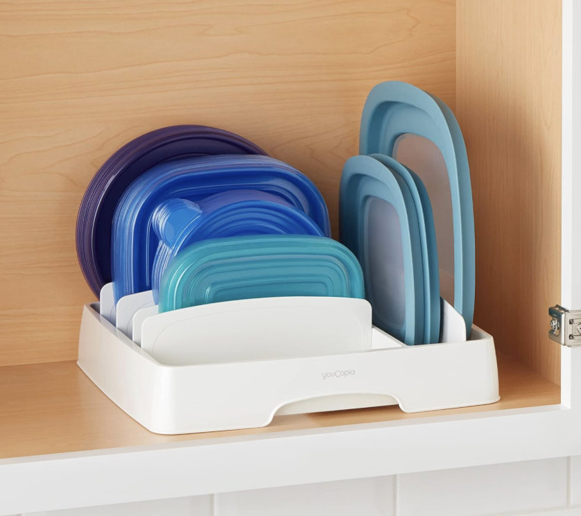 Adjustable Lid Organizer!