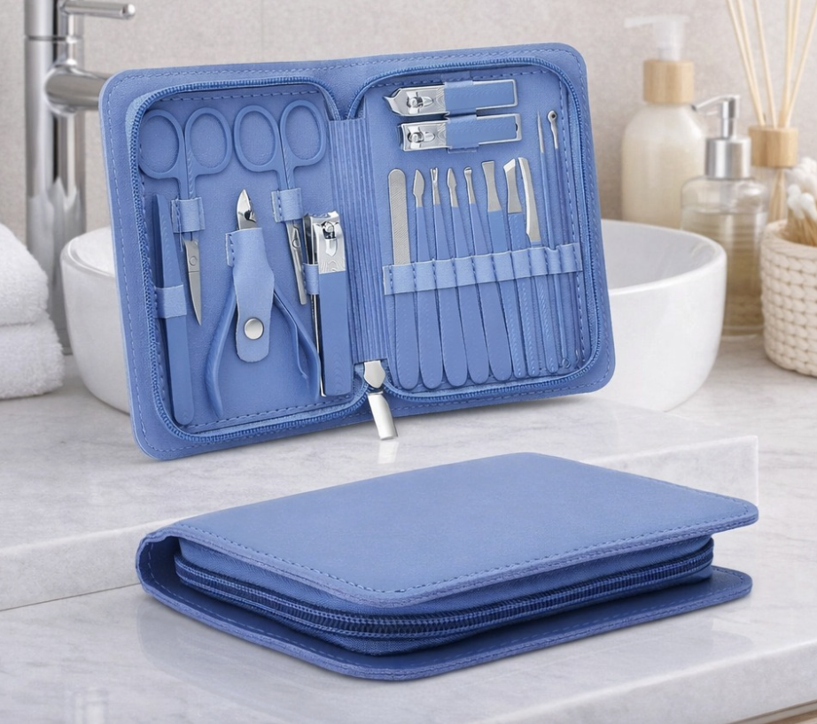 17-piece manicure and pedicure set