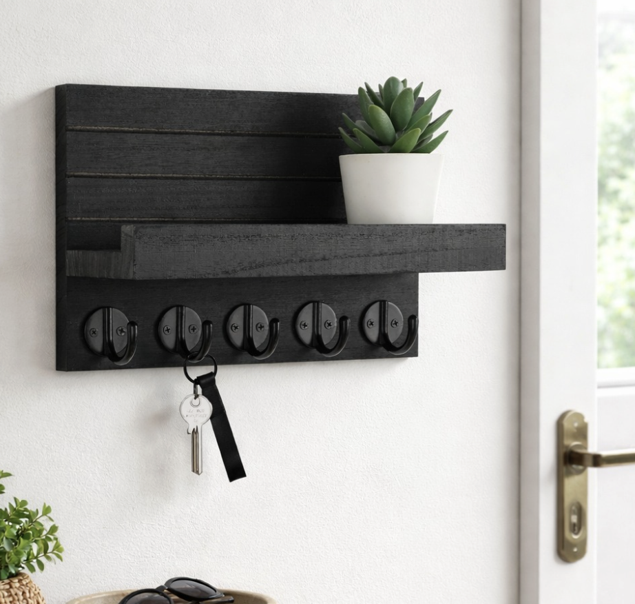 decorative key and mail holder