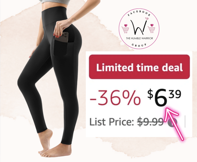 High waisted leggings with pockets!