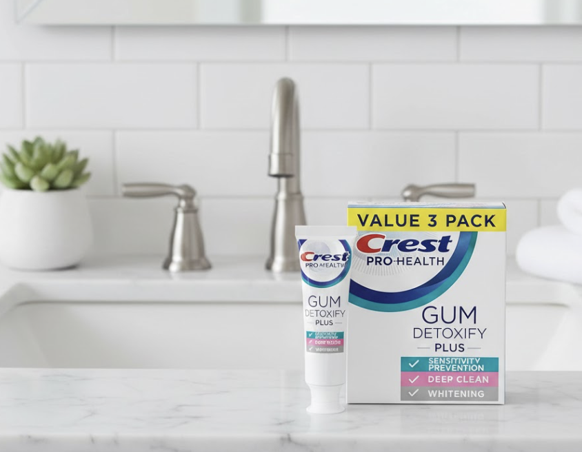 3-pack of Crest Pro-Health Gum Detoxifying Toothpaste!