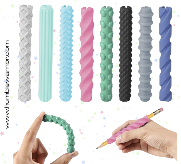 textured silicone pencil grips