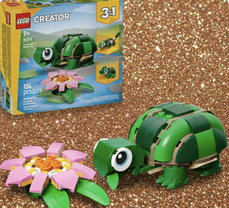Lego Turtle + Lily 3-in-1 building set!