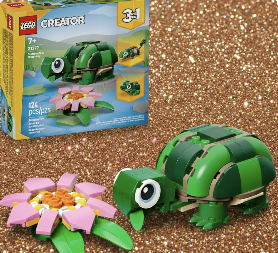 Lego Turtle + Lily 3-in-1 building set!