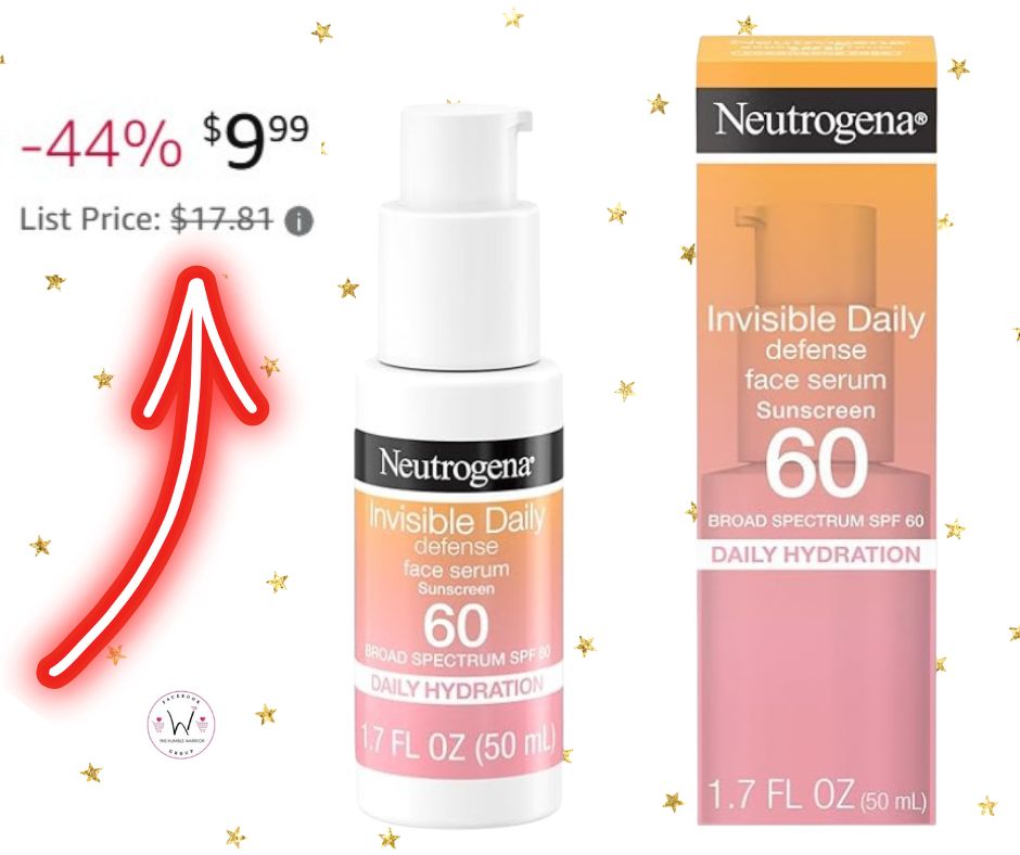 Neutrogena Invisible Daily Defense Broad Spectrum SPF 60!