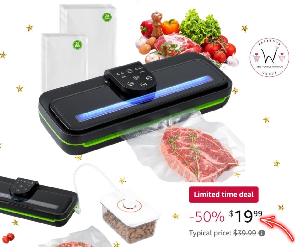 8-in-1 Multifunctional Compact Vacuum Sealer for Food!
