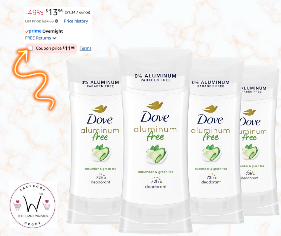 Dove Aluminum Free Cucumber & Green Tea