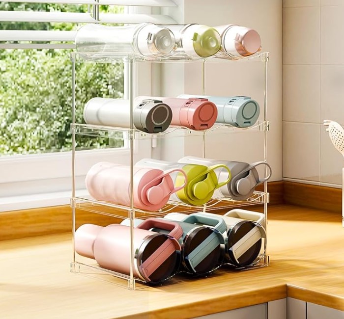 Stackable water bottle organizer!