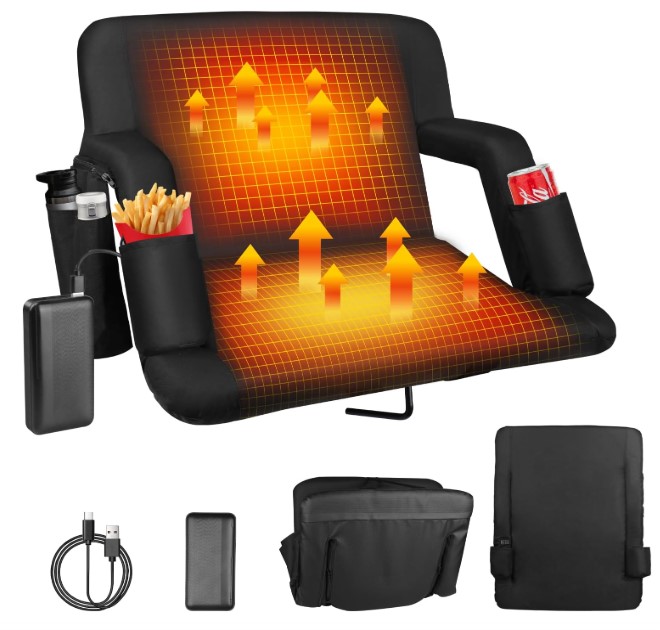 Heated Portable Stadium Seat!