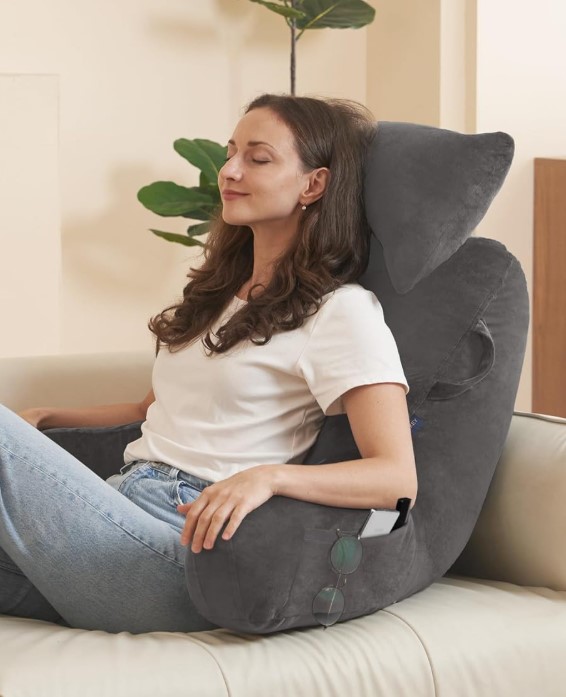 Portable Reading Pillows with Headrest!