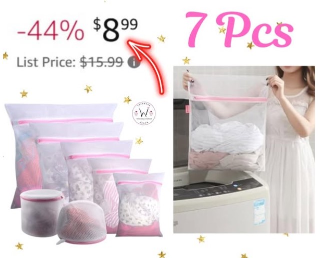 Set 7 of mesh laundry bags!