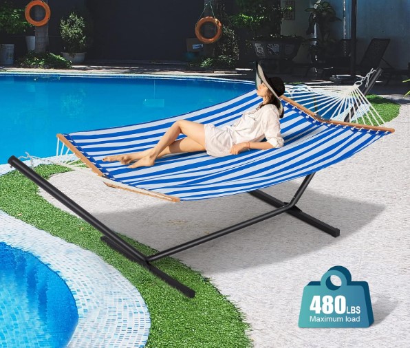 Two Person Hammock with Stand!
