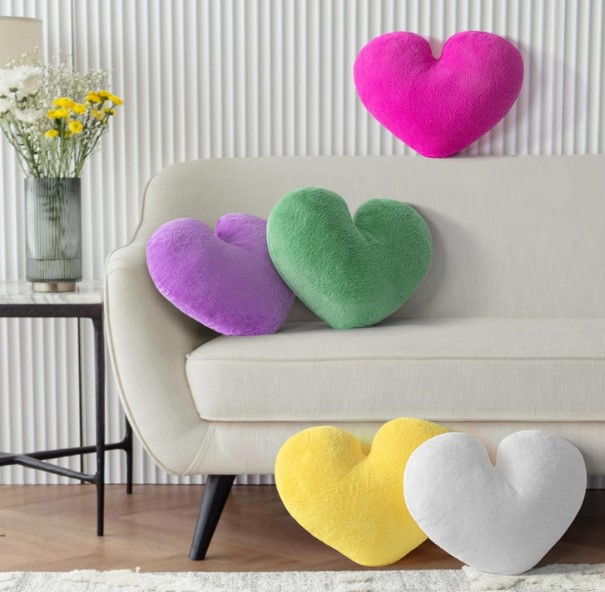 Valentines Day Heart Shaped Throw Pillows!