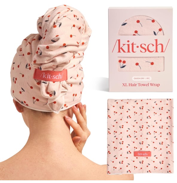 Kitsch XL Microfiber Hair Turban Towel Wrap!