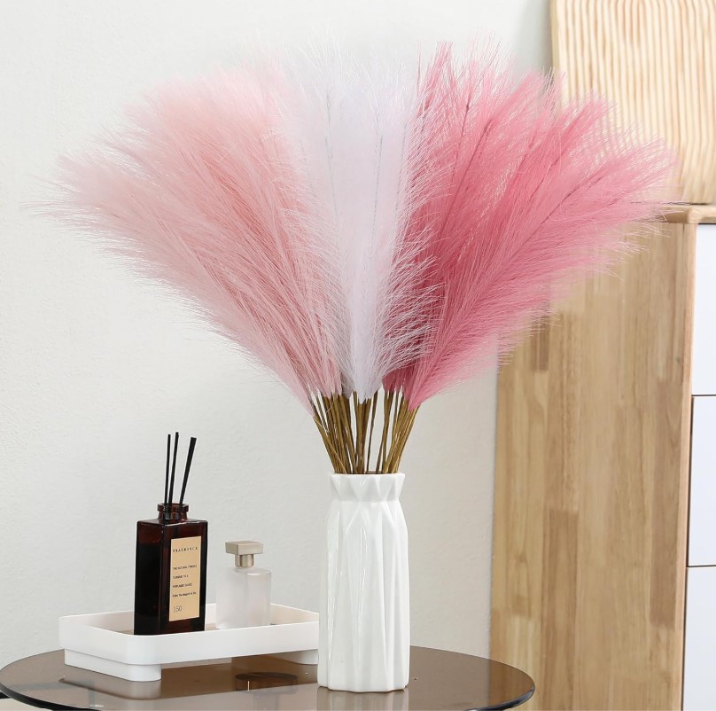 30pcs Pink Faux Pampas Grass Pack!