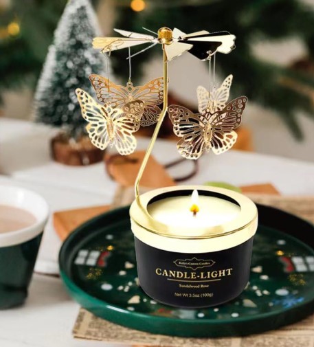 Butterfly Rotatable Aromatherapy 100% Natural Soy Candle Set!