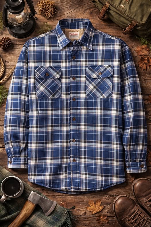 Wrangler Authentics Men’s Sherpa Lined Denim Shirt
