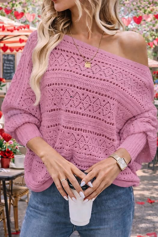 Saodimallsu off the shoulder sweater