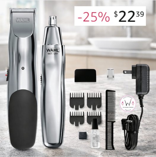 Wahl Groomsman Rechargeable Beard Trimmer Kit