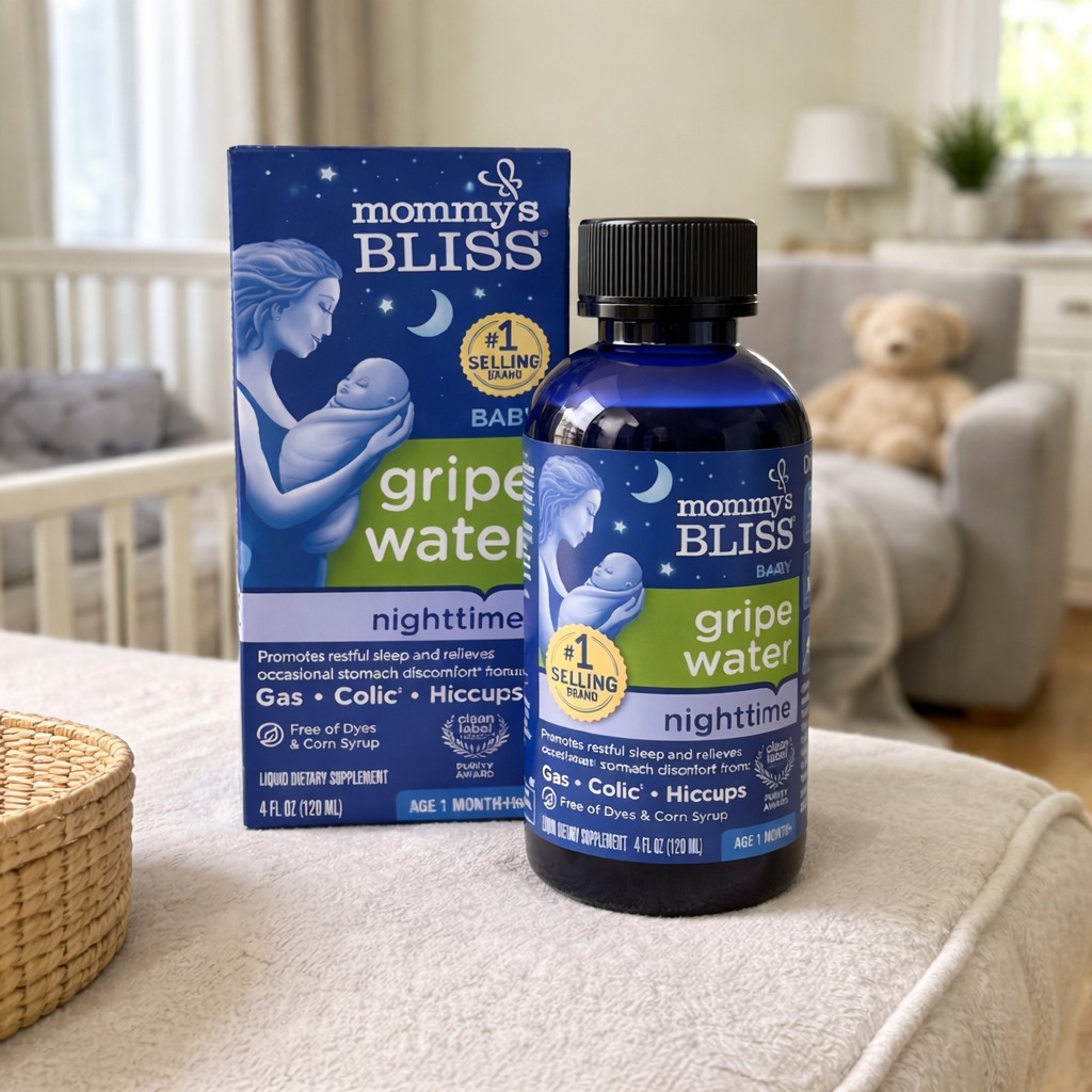 Mommy’s Bliss Night Time Gripe Water for Baby’s Tummy Trouble